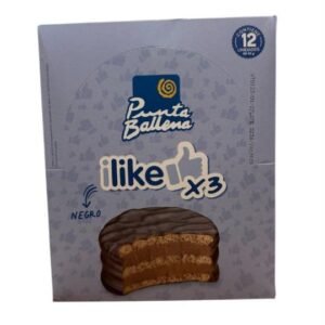 alfajor ilike triple punta ballena x12 negro