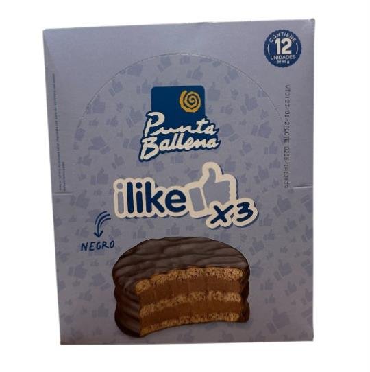 Golosinas online | Envíos rápidos alfajor ilike triple punta ballena x12 negro