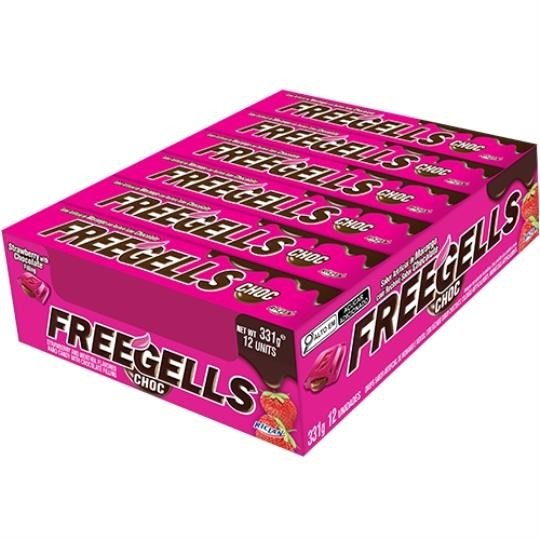 freegells x 12 frutilla choco freegells x 12 frutilla choco