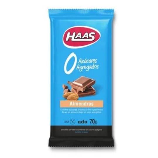 Golosinas online | Envíos rápidos haas cero azucar almendras 70gr