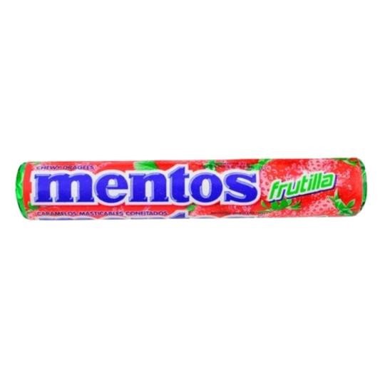 mentos x 12 frutilla mentos x 12 frutilla