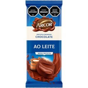 chocolate arcor tableta 80gr leche