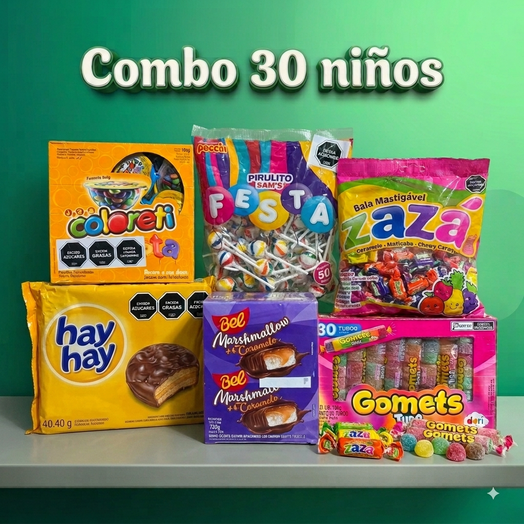 Golosinas online | Envíos rápidos combo 30 niños